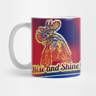 Rise and Shine!  Rooster with Large Comb Mug